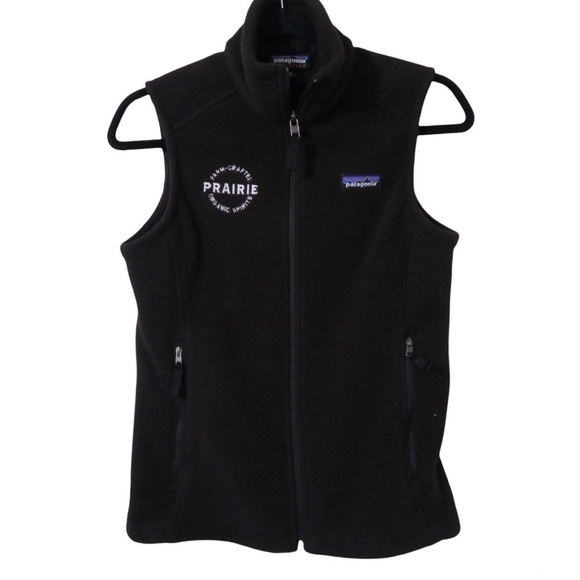 Patagonia Jackets & Blazers - Patagonia Synchilla Fleece Black Vest Zip Up Outdoor Athletic Camping XS